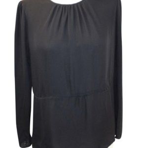 Theory Silk Long Sleeve Shirt